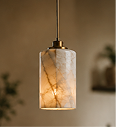 Alabaster Column Lamp